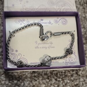Hallmark Silver Heart Charm Bracelet